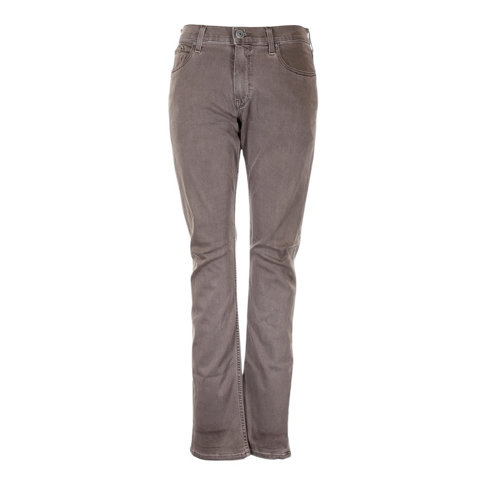 Paige Federal Straight Leg Jeans Women’s 33 Brown Sandbar Wash Stretch Mid Rise